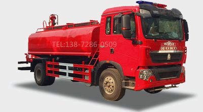 重汽12-15吨消防供水车图片