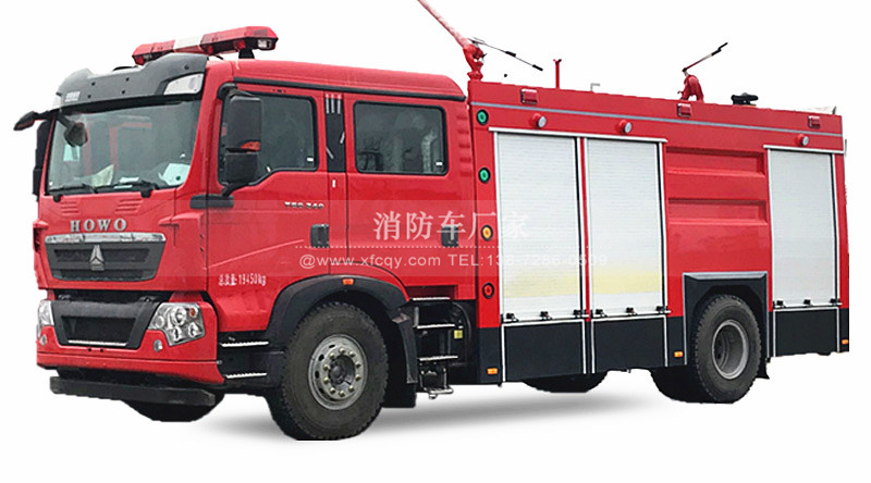 重汽T5G8吨泡沫消防车图片