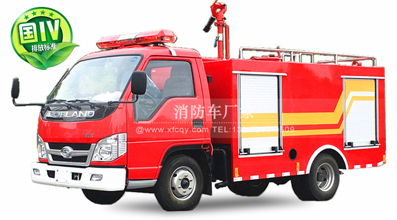 福田2吨小型消防洒水车图片
